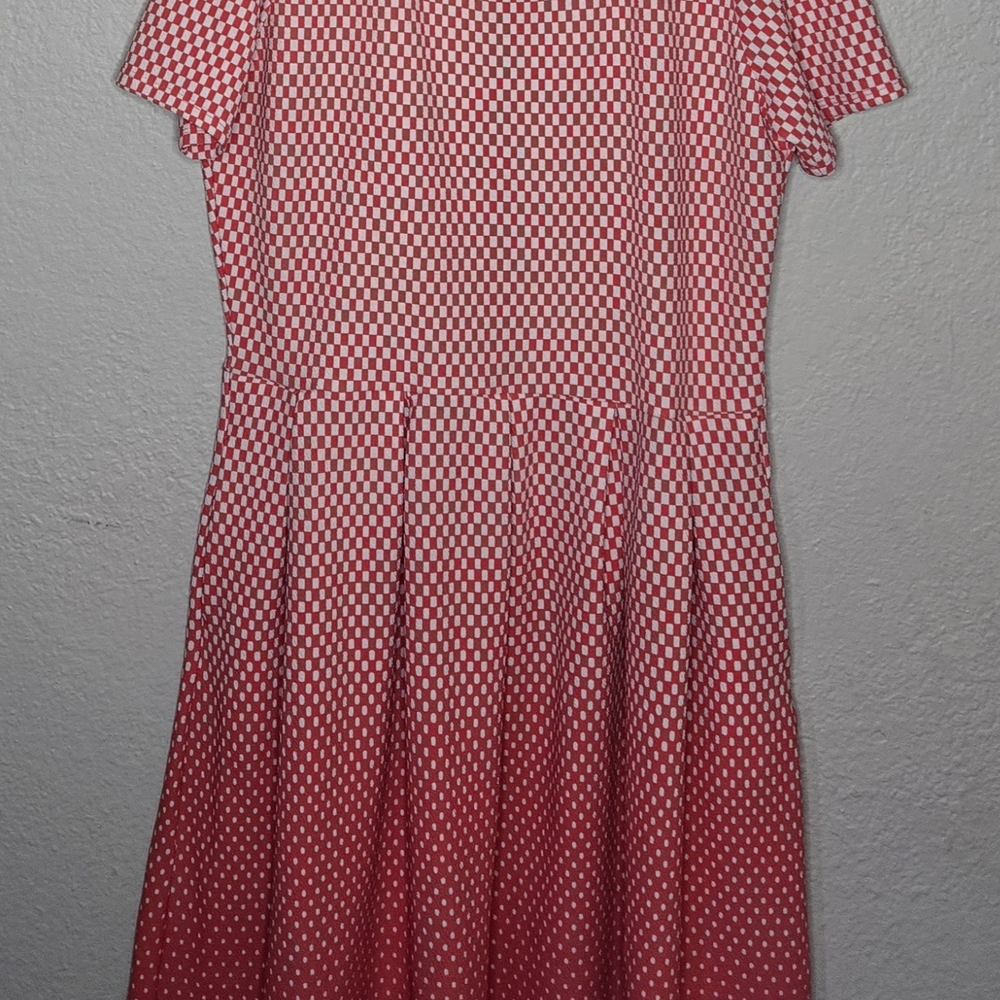 LuLaRoe Amelia In Red And White